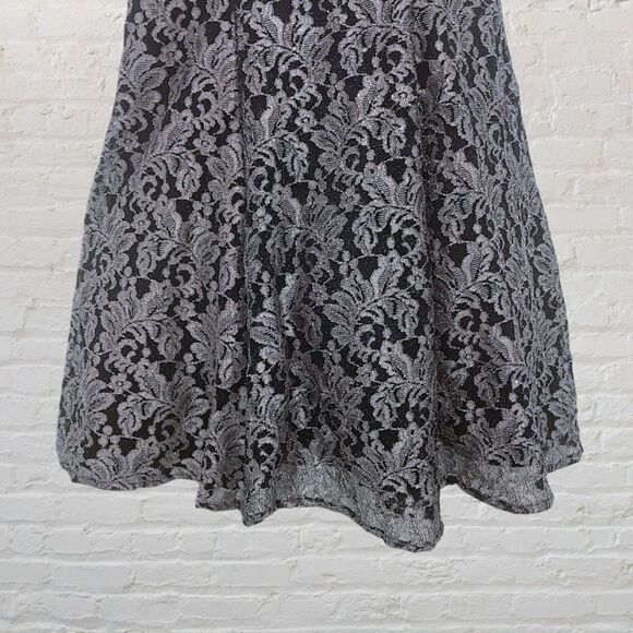 R&M Collection Halter dress Black Silver Size 6 - Picture 10 of 16